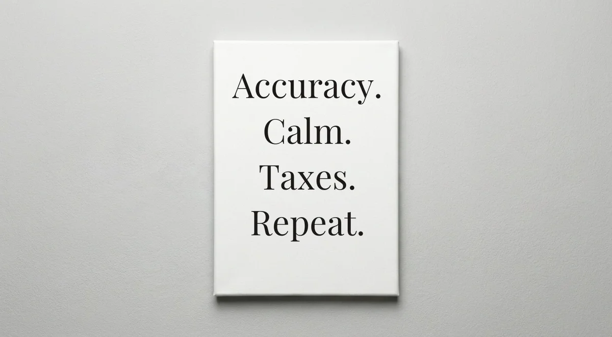 Tax Preparer quote wall art - canvas print