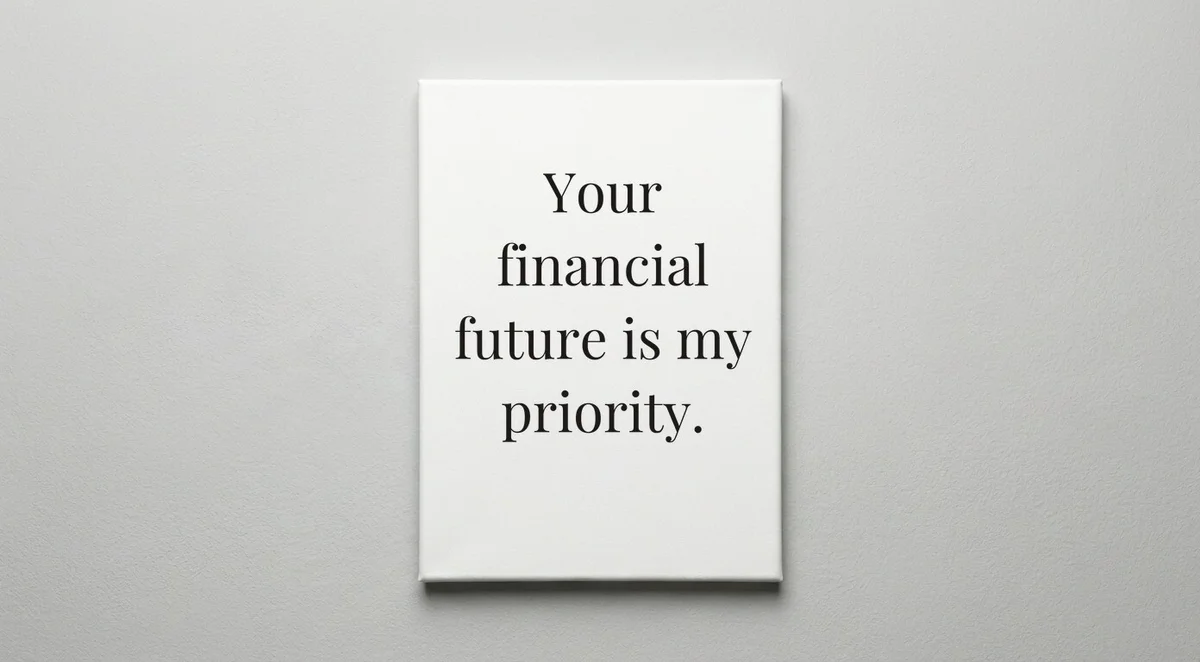 Financial Advisor quote wall art - canvas print
