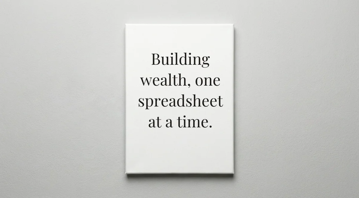 Financial Advisor quote wall art - canvas print