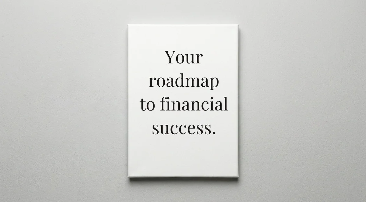 Financial Planner quote wall art - canvas print