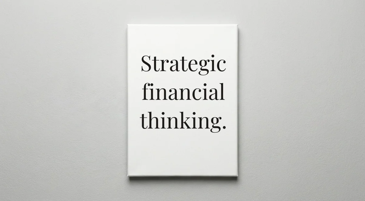 Financial Planner quote wall art - canvas print