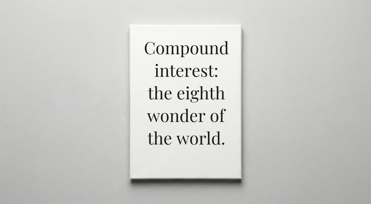 Financial Planner quote wall art - canvas print