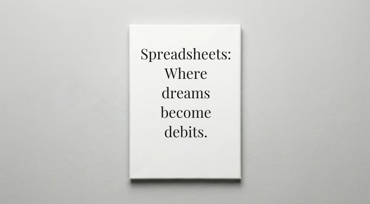 Banker quote wall art - canvas print