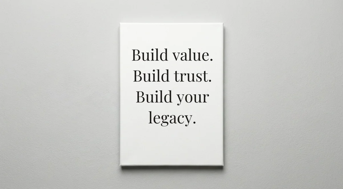 Banker quote wall art - canvas print