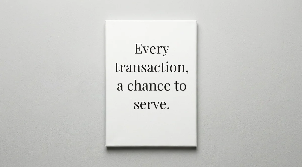 Bank Teller quote wall art - canvas print