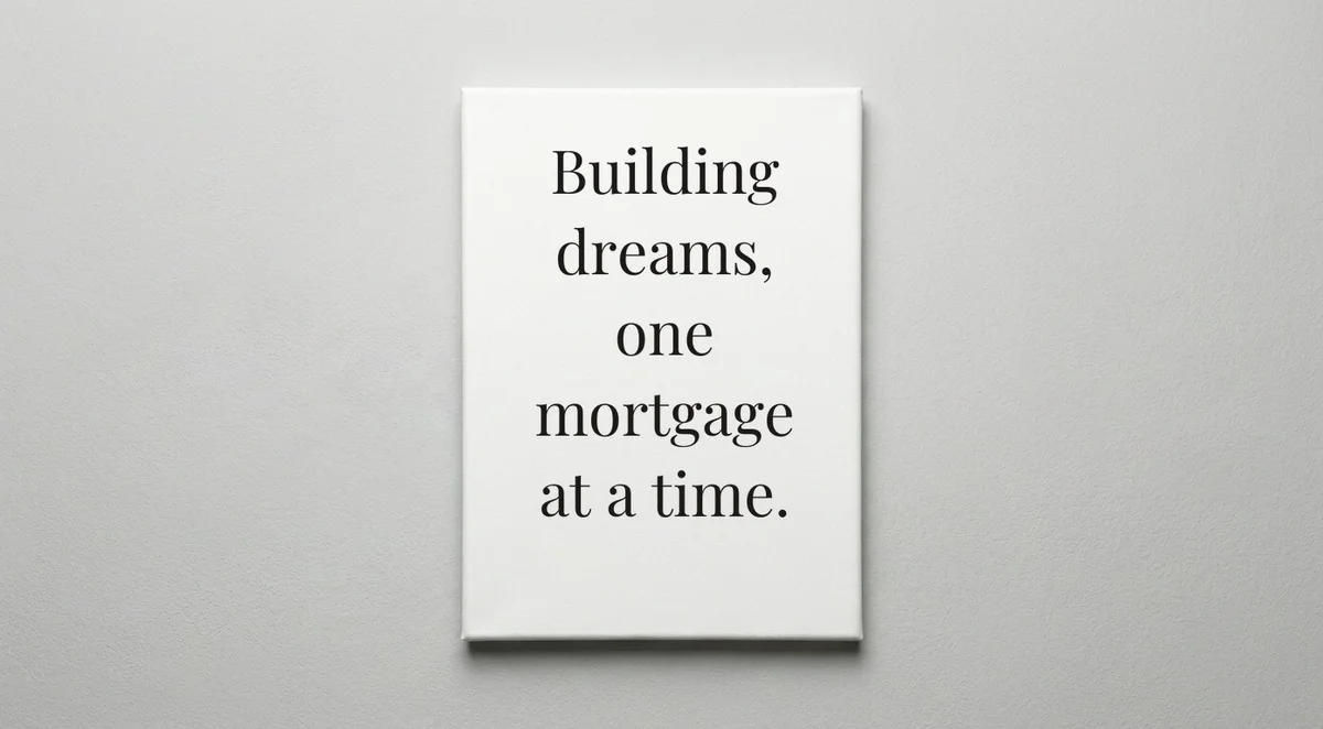 Mortgage Broker quote wall art - canvas print