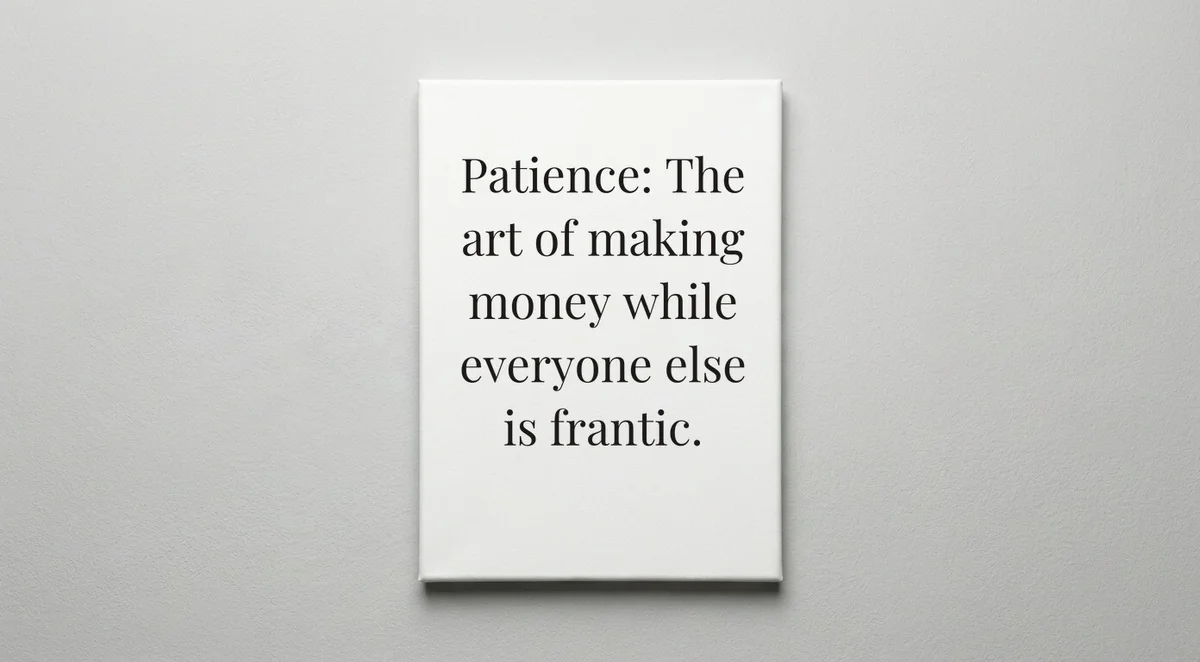 Trader quote wall art - canvas print