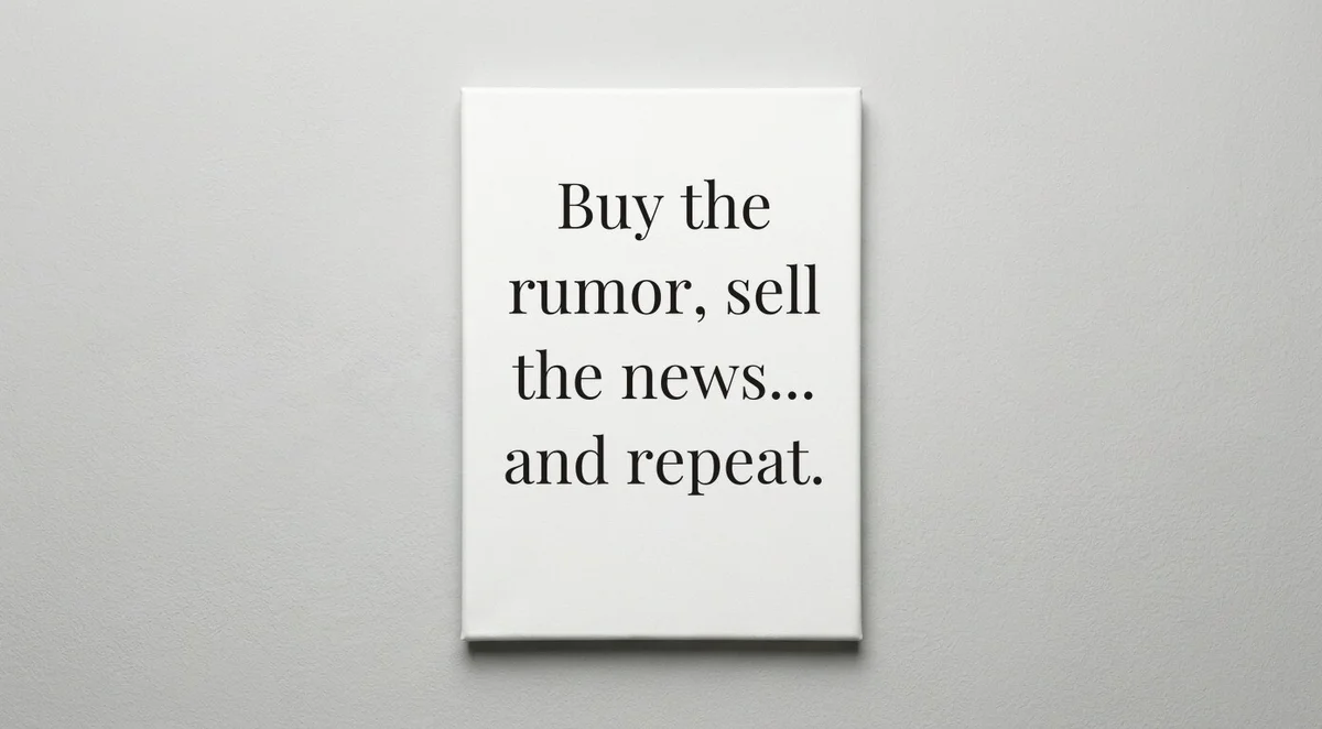 Trader quote wall art - canvas print