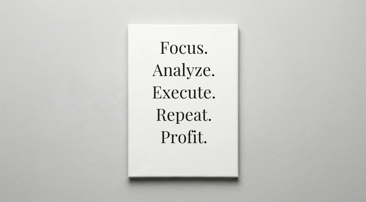 Trader quote wall art - canvas print