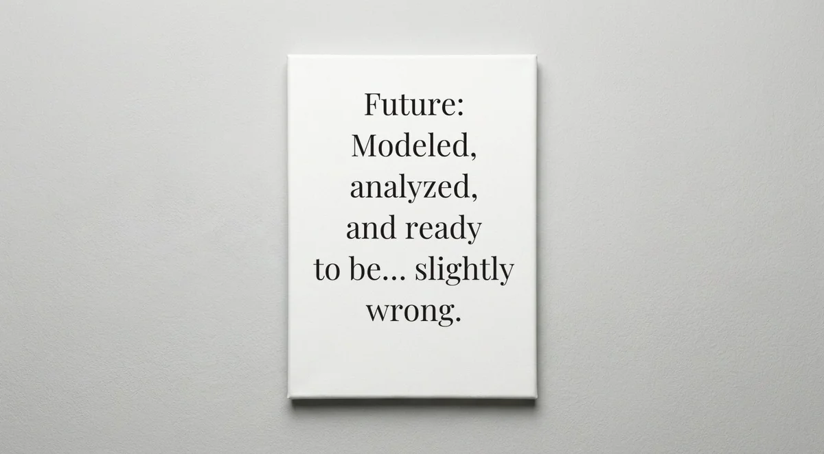Actuary quote wall art - canvas print