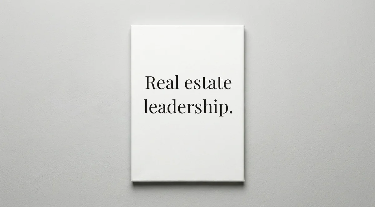 Real Estate Broker quote wall art - canvas print