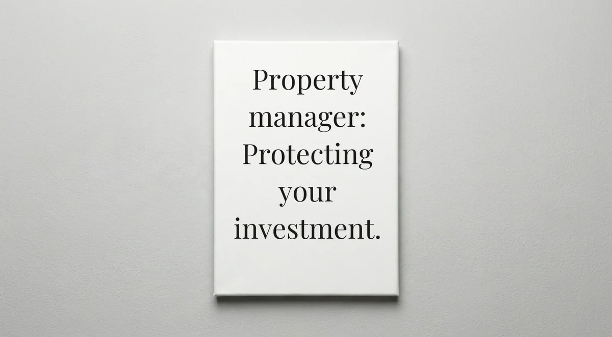 Property Manager quote wall art - canvas print