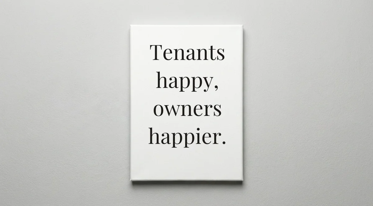 Property Manager quote wall art - canvas print