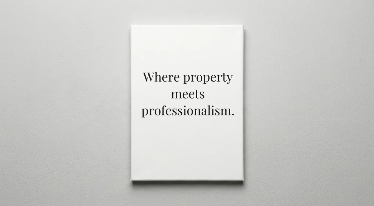 Property Manager quote wall art - canvas print