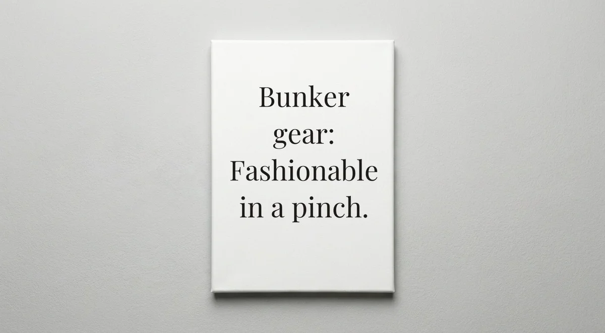 Firefighter quote wall art - canvas print