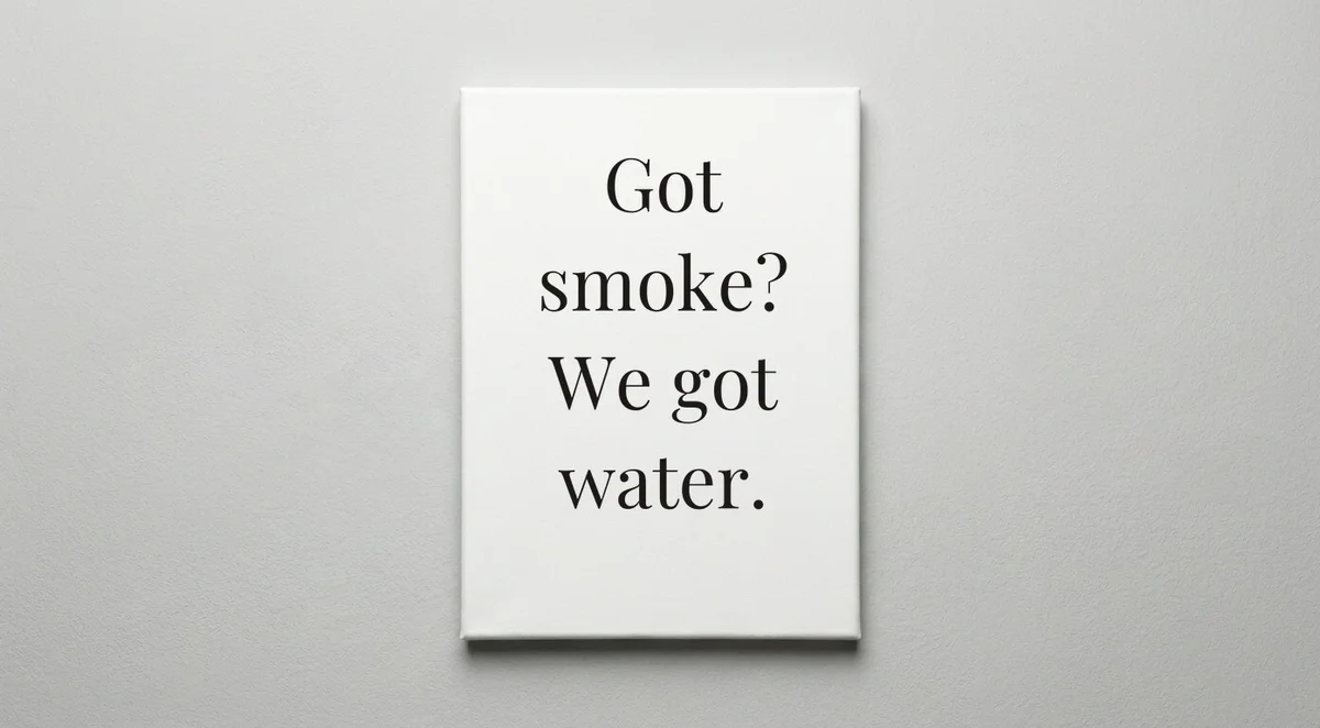 Firefighter quote wall art - canvas print