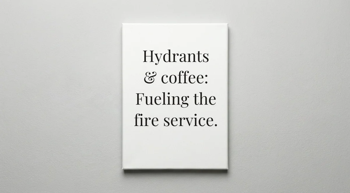 Fire Captain quote wall art - canvas print