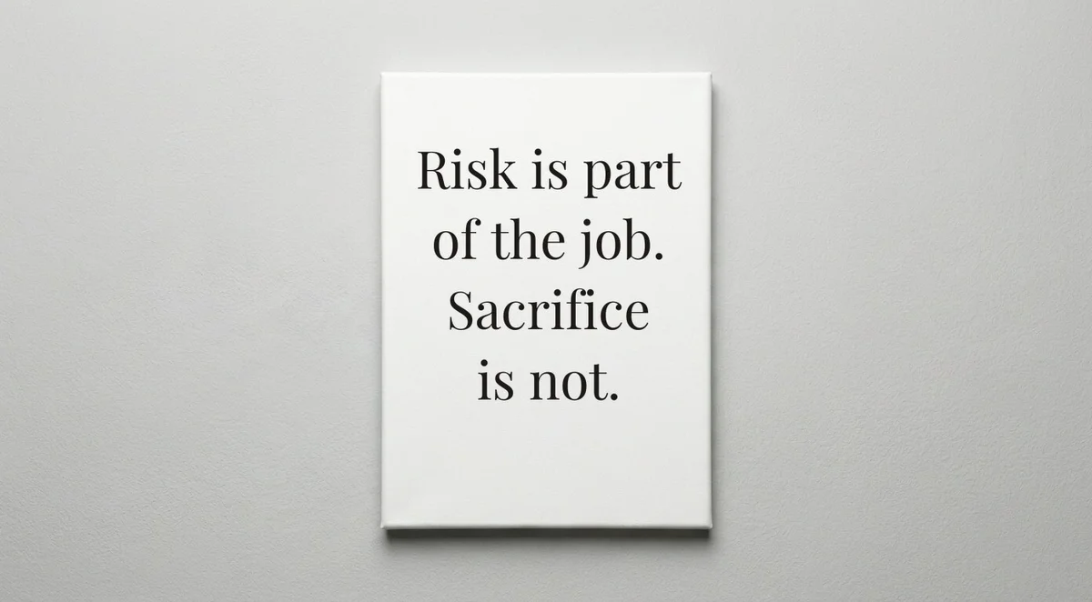 Fire Captain quote wall art - canvas print