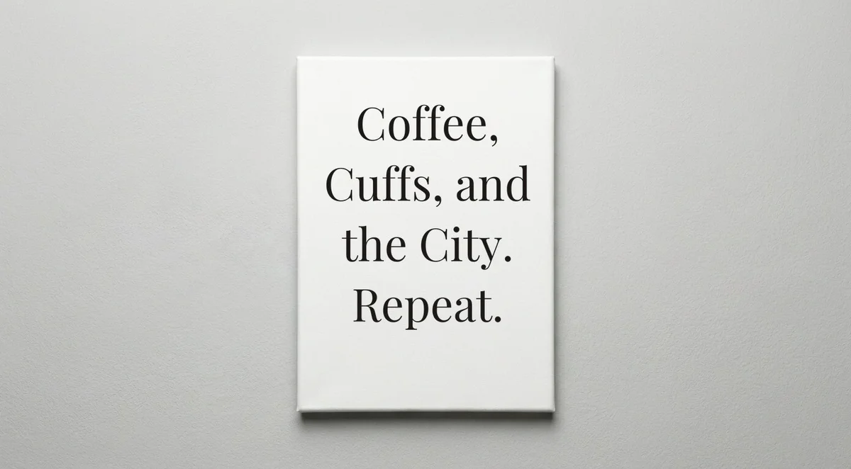 Cop quote wall art - canvas print