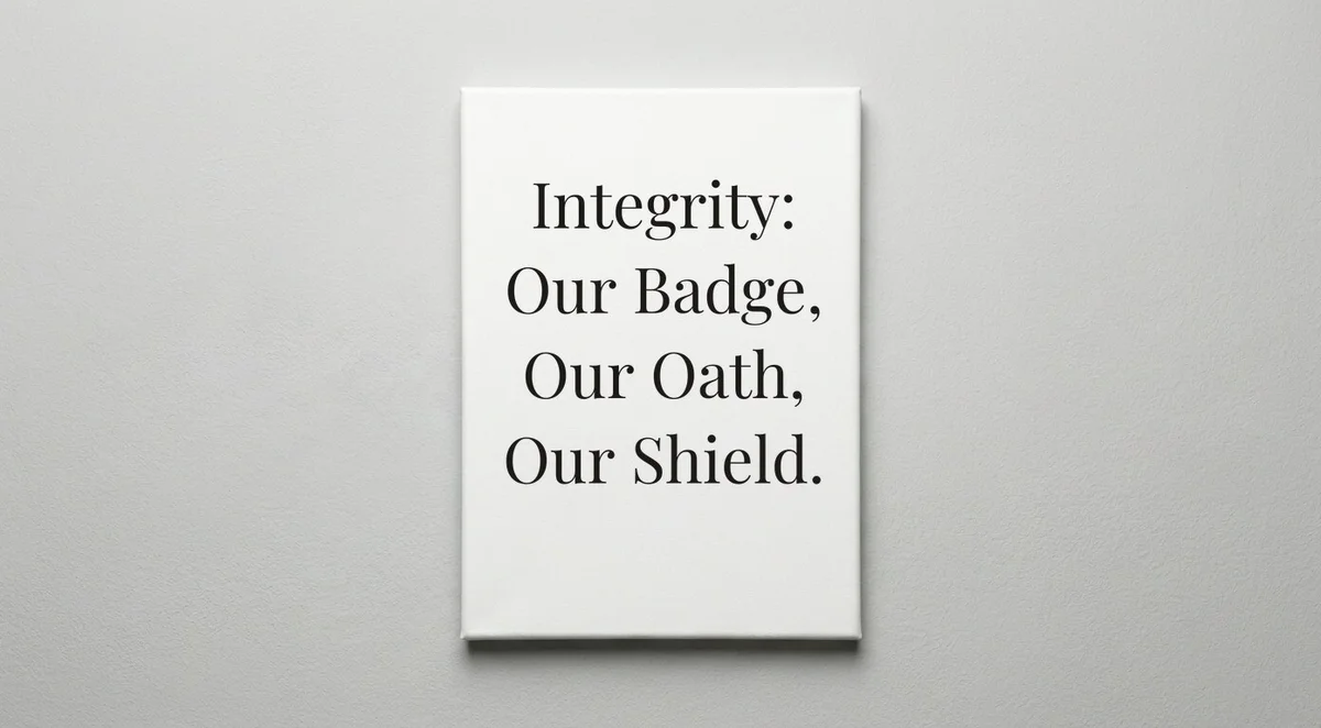 Cop quote wall art - canvas print
