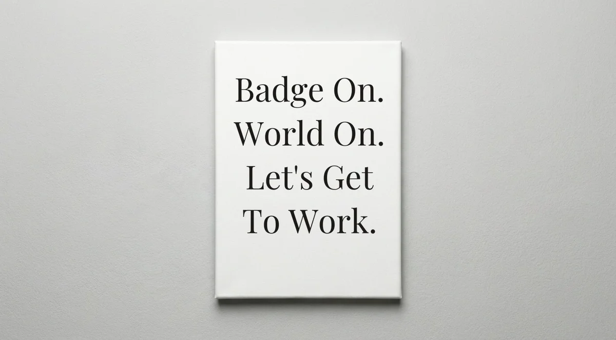 Cop quote wall art - canvas print