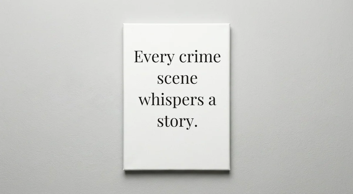 Detective quote wall art - canvas print
