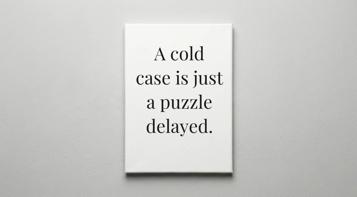 Detective quote wall art - canvas print