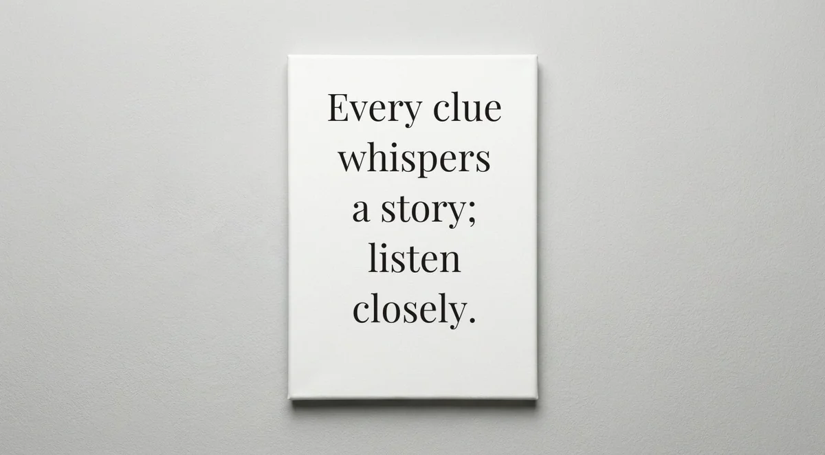 Detective quote wall art - canvas print