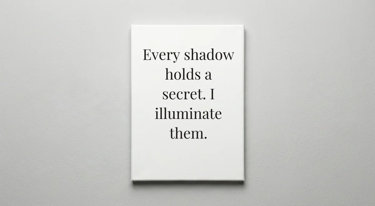 Detective quote wall art - canvas print