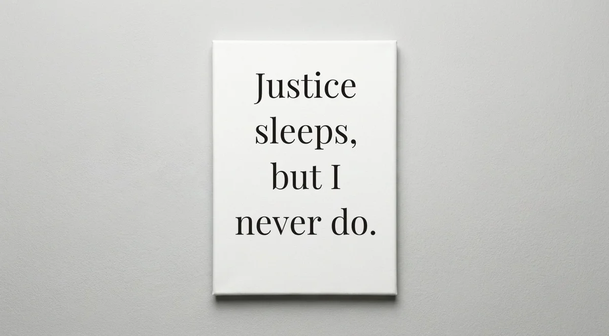 Detective quote wall art - canvas print