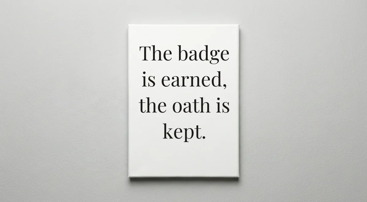 State Trooper quote wall art - canvas print