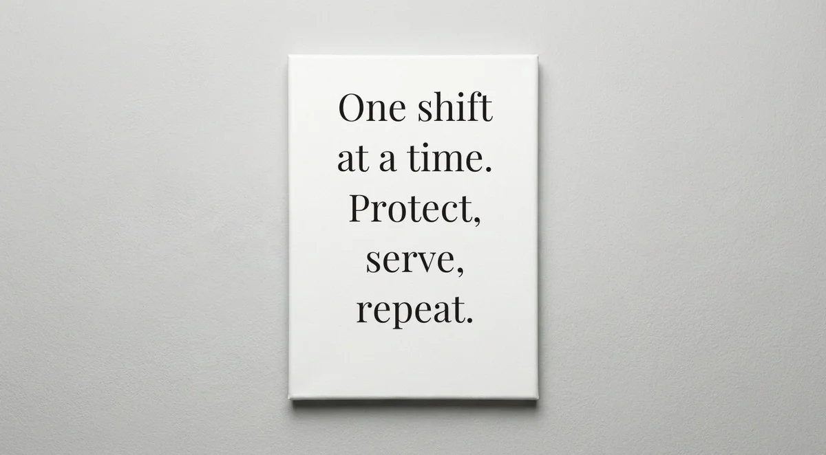 State Trooper quote wall art - canvas print