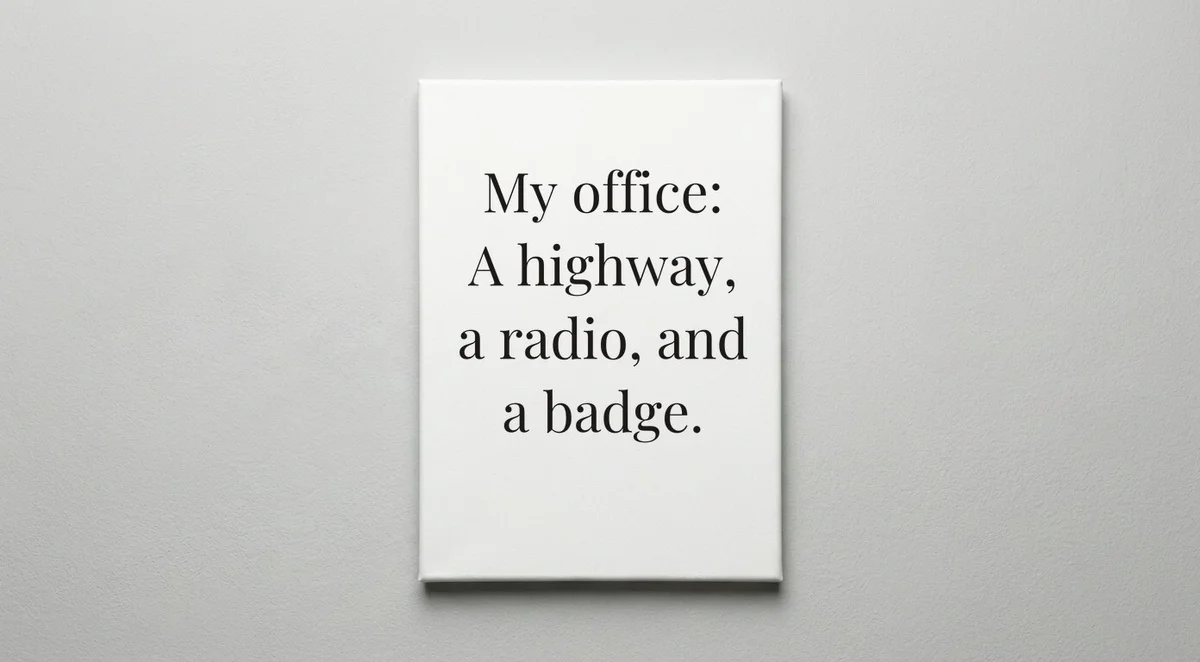 State Trooper quote wall art - canvas print