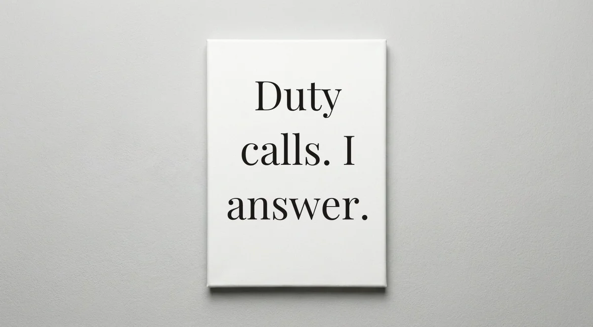 State Trooper quote wall art - canvas print