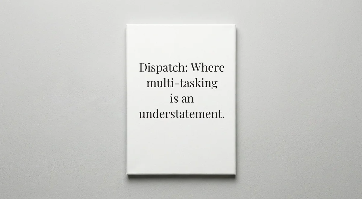 911 Dispatcher quote wall art - canvas print