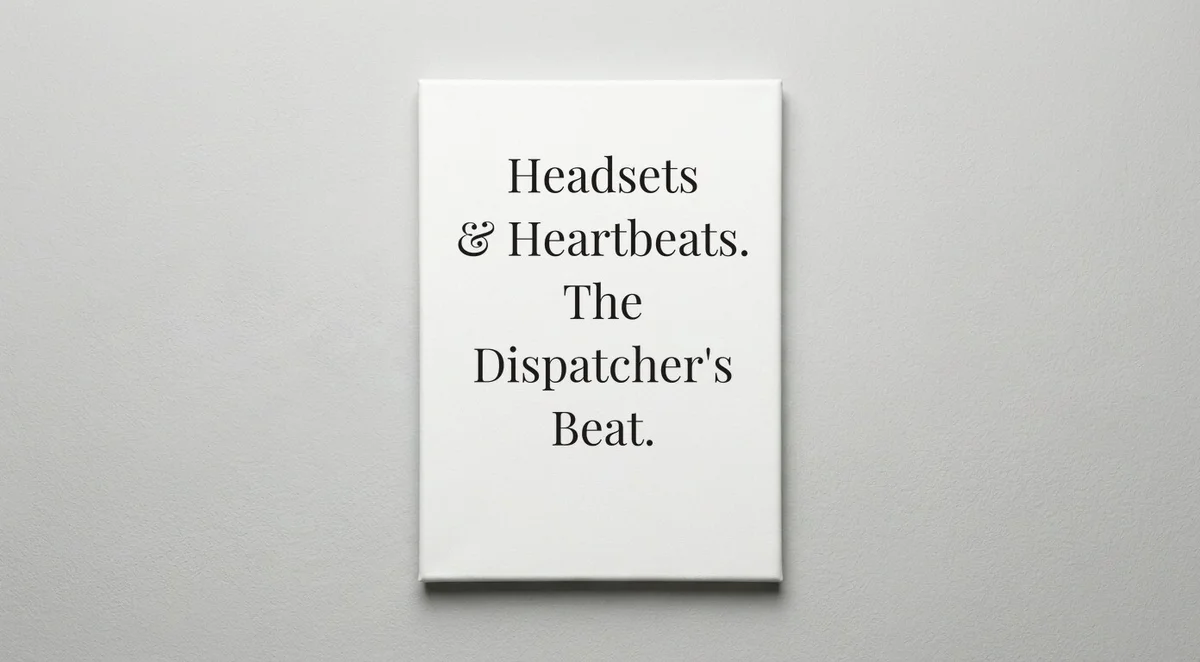 Dispatcher quote wall art - canvas print