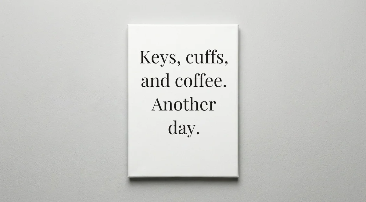 Correctional Officer quote wall art - canvas print