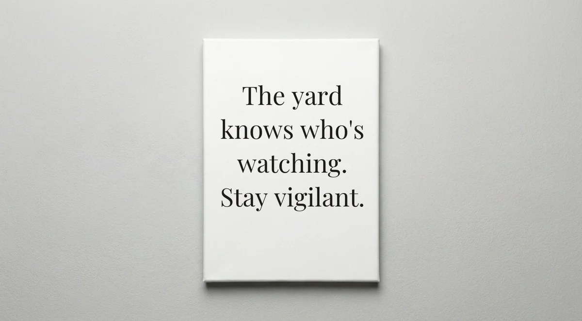 Prison Guard quote wall art - canvas print