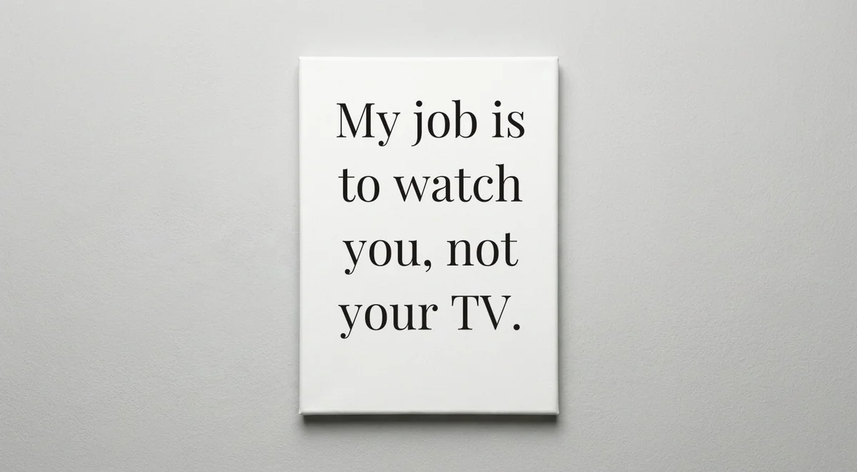 Security Guard quote wall art - canvas print