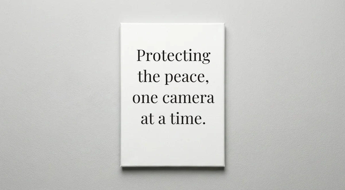 Security Guard quote wall art - canvas print