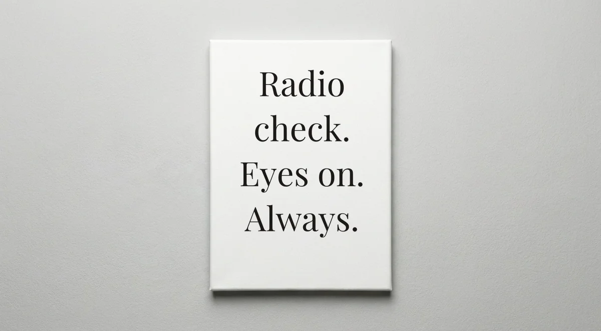 Security Officer quote wall art - canvas print