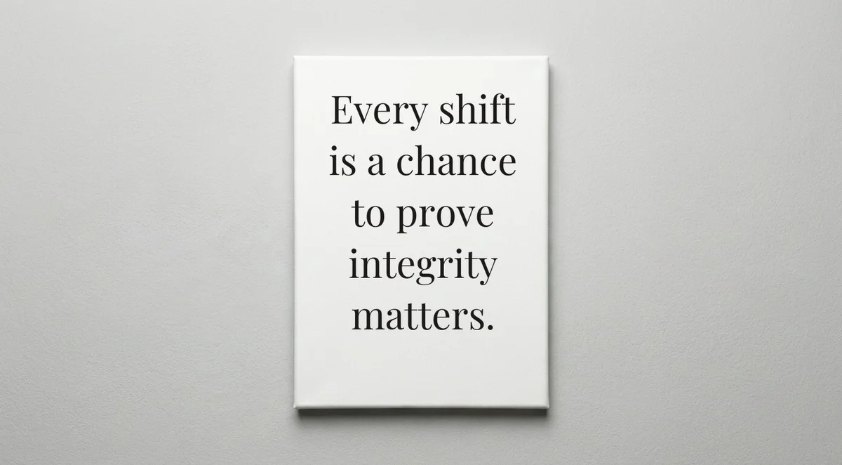 Security Officer quote wall art - canvas print