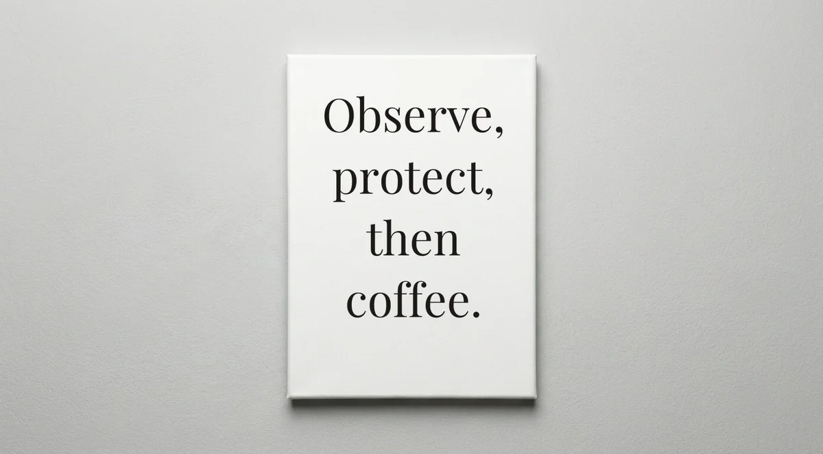 Security Officer quote wall art - canvas print