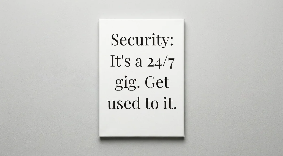 Security Officer quote wall art - canvas print