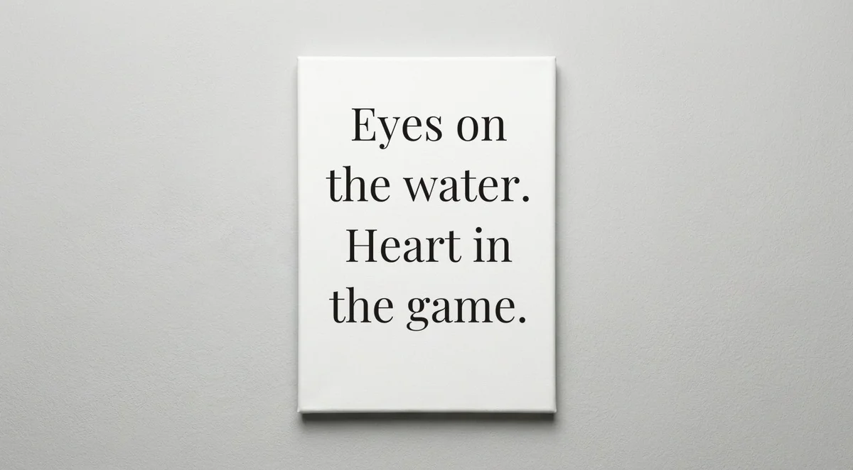 Lifeguard quote wall art - canvas print