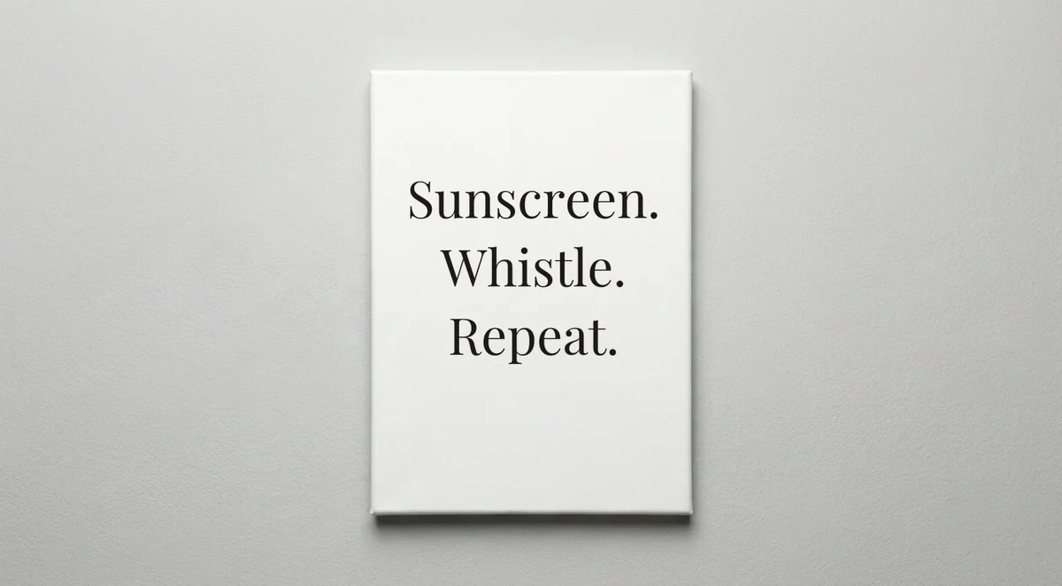 Lifeguard quote wall art - canvas print