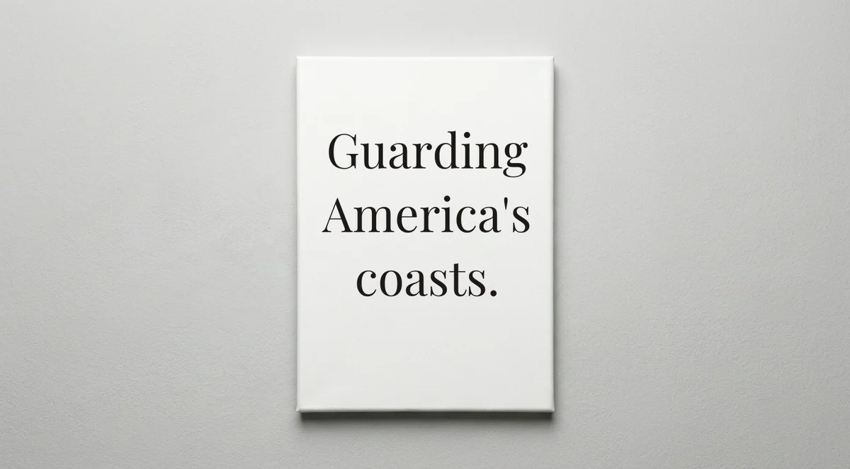 Coast Guard quote wall art - canvas print