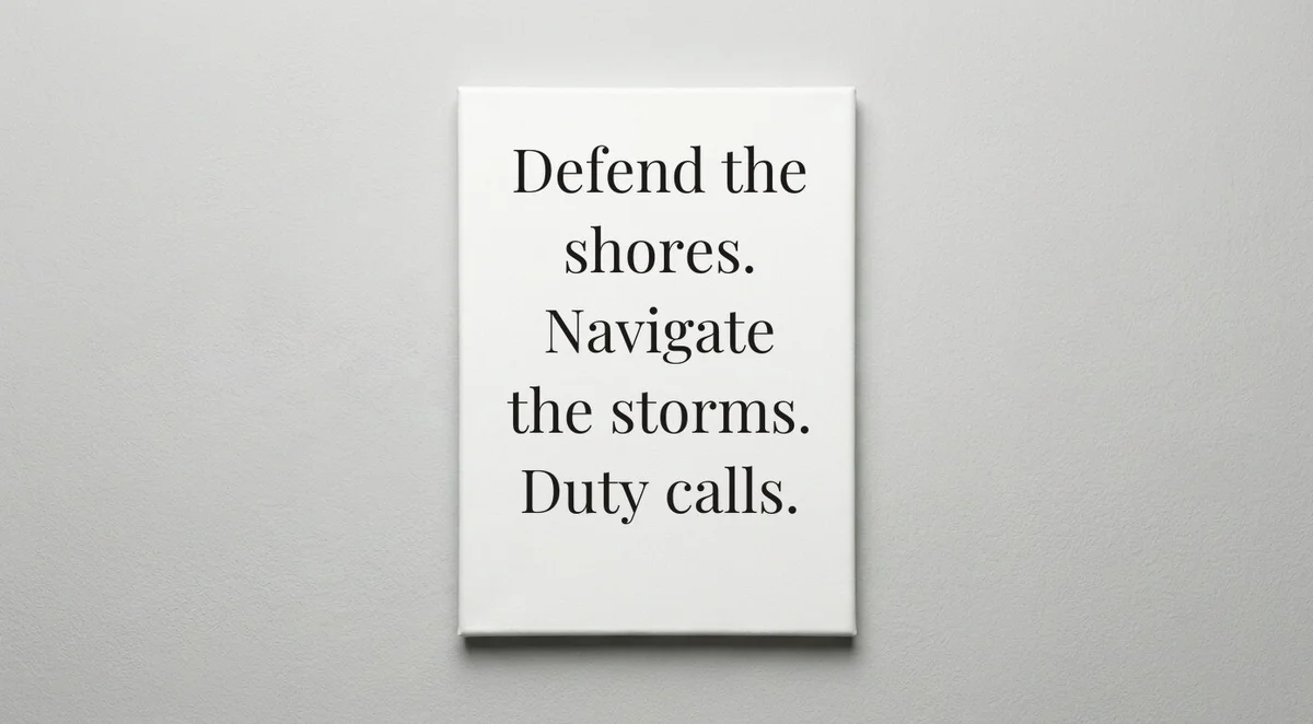 Coast Guard quote wall art - canvas print