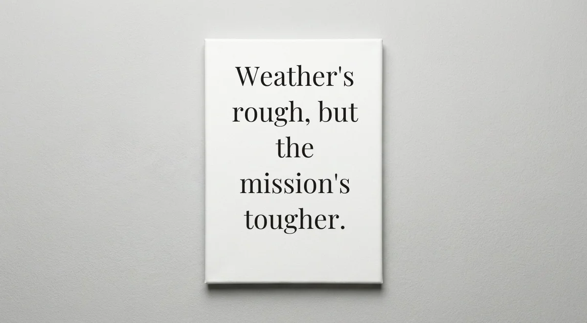 Coast Guard quote wall art - canvas print