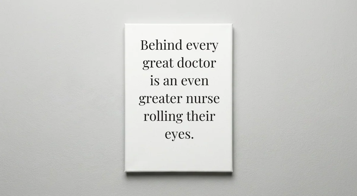 Nurse quote wall art - canvas print